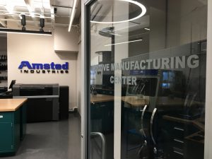 The Additive Manufacturing lab in the Amsted Seal Petersburg, VA, plant